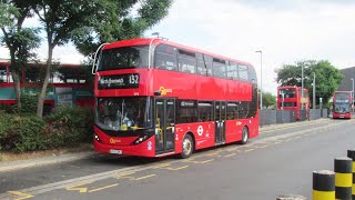 New Electric Buses On London Bus Route 132 Bexleyheath  North Greenwich [upl. by Dellora]