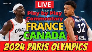 France vs Canada Olympic Quarterfinals LIVE Reaction [upl. by Dnalyar]