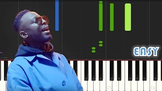 Dadju  Donne Moi lAccord ft Burna Boy  EASY PIANO TUTORIAL by Synthly [upl. by Ynetsed]