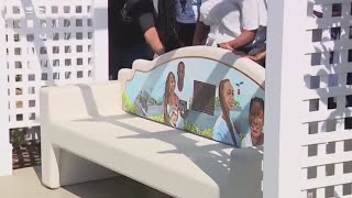 Slauson 6 remembered with a memorial bench [upl. by Claudio902]