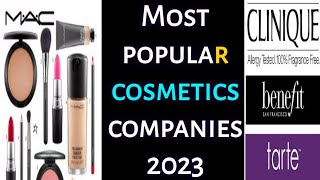 Top 10 Most popular cosmetics companies in the world 2023 [upl. by Aenat]