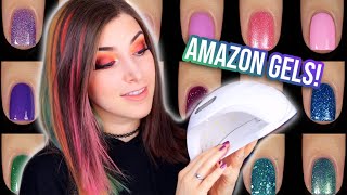 Amazon Gel Nail Polish Kit Review Beetles Mermaid Mantra Set  KELLI MARISSA [upl. by Ttekcirc19]