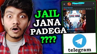 Telegram se movie Download karna illegal hai 😨 Police Kabhi bhi pakad sakti hai [upl. by Thain655]