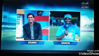 Ambati rayadu speaks telugu with CM KCR and also with harsha bhogle [upl. by Telocin]