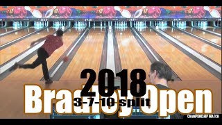 EJ Tackett  2018 Bowling Bradley Open Bowling Split [upl. by Kcirted]