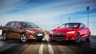 Tesla vs Diesel Range comparison [upl. by Cochard822]