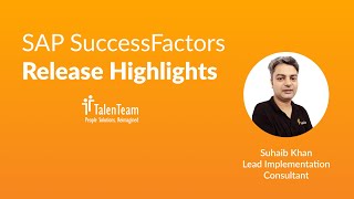 H2 SAP SuccessFactors Release Highlights [upl. by Anitsim]