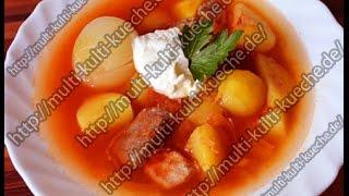 Borsch Russische Suppe  Borschtsch  Ohne Rote Beete  Eintopf [upl. by Anuaf]