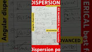 reason of dispersion angular dispersiondispersion powerequivalent convex or biconvex lens study [upl. by Talley43]