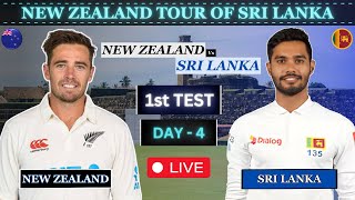 🔴 LIVE  1st Test  DAY 4  SRI LANKA vs NEW ZEALAND 🔴 icc cricket india srilanka newzealand [upl. by Gardner]