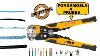 🔴138 Pinza pelacable automática Ingco [upl. by Ahsiruam]