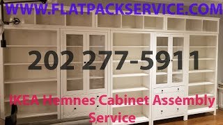 IKEA HEMNES Bookshelf Assembly ✪ FLATPACKSERVICECOM ✪ 202 2775911 Article  50371772 ikea [upl. by Ancel]