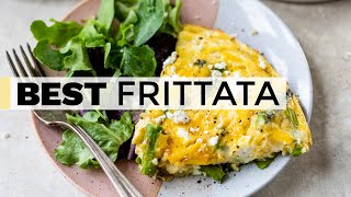 FRITTATA  easy recipe with asparagus and cheese [upl. by Bambie]