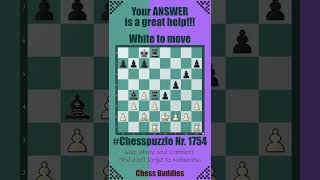 Chess Puzzle 1754 chesspuzzle chessseries chesspuzzleseries chess chessgame quiz chessbrains [upl. by Sonni55]