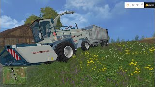 Мод фуражного комбайна Енисей324 для Farming Simulator 2015 [upl. by Hctim]