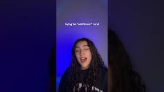 Trying the WILDFLOWER trend cover wildflower billieeilish trending musicshorts singing [upl. by Drawd262]