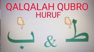 QALQALAH QUBRO HURUF ط tho amp ba ب [upl. by Arekat]