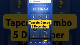 Tap Coin Daily Bounty Combo tap Coin Bot Daily 5 December tapcoins airdrop tapcoinsairdrop [upl. by Atsocal]