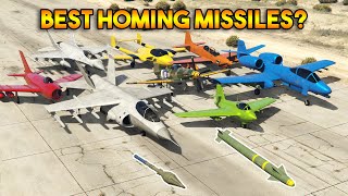 GTA 5 ONLINE  BEST HOMING MISSILES IN PLANE [upl. by Eahs]