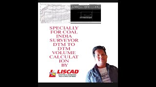 DTM TO DTM VOLUME CALCULATION BY LIS CAD [upl. by Bernetta]