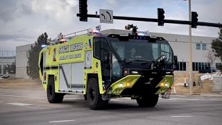 RARE South Metro ARFF Trucks Responding [upl. by Kirsteni990]