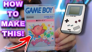 HOW TO MAKE GAMEBOY CARTRIDGE CASES FROM OLD MUSIC CASSETTE TAPES Easy Game boy GBC GBA GB [upl. by Ahsikan813]