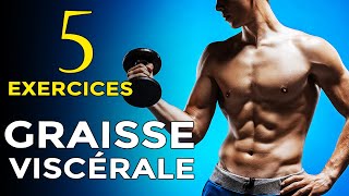 TOP 5 EXERCICES POUR PERDRE GRAISSE VISCÉRALE RAPIDEMENT [upl. by Atinauj63]