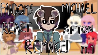 FANDOMS REACT  Michael Afton REMAKE [upl. by Misab]