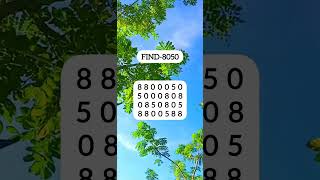 FIND8050Try Your Skillsshorts brainteaser reels [upl. by Oicnecserc924]