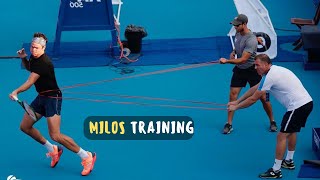 Milos Raonic  The Most Simple Tennis Training [upl. by Moria]