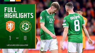 HIGHLIGHTS  Netherlands 10 Ireland  UEFA Euro 2024 Qualifier [upl. by Mariette]