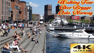 Beautiful Sunny Walking Tour from Aker Brygge to Tjuvholmen  Oslo Norway 🇳🇴  travel europe [upl. by Eelram]