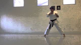 Kanku Sho regular speed and slowmotion  Shotokan karate women [upl. by Ettevram]