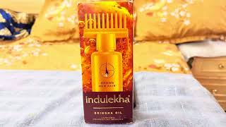 Review on Indulekha birngha hair oil honest reviews losses or benefits indulekhahairoil haircare [upl. by Drobman]