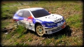 Tamiya Peugeot 306 Rally kit car  Rally of Walcheren [upl. by Grounds]