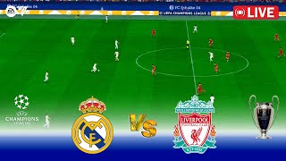 🔴LIVE  Real Madrid vs Liverpool  UEFA Champions League 2425 Final  FC 24 Game Simulation [upl. by Ahsinauj]