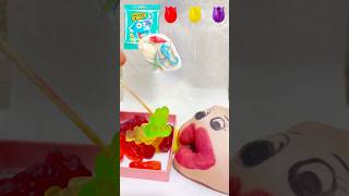 Mmm What delicious sweets does the Gummy fish have asmr gummy satisfying mukbang fish [upl. by Nevanod]