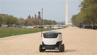 FoodDelivery Robots Rolling in DC [upl. by Nerag]