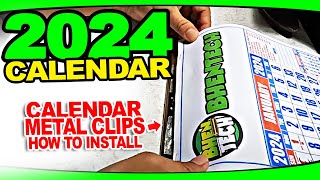 DIY 2024 COMMERCIAL CALENDAR NO RIMMING MACHINE NO PROBLEM Part 1 [upl. by Nalat238]