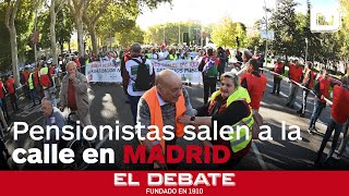 Cientos de pensionistas se manifiestan en Madrid contra la privatización de las pensiones [upl. by Rossi]