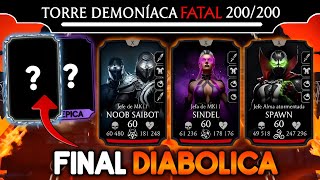 LA BATALLA 200 DEL INFRAMUNDO FINAL TORRE DEMONIACA FATAL  MK Mobile [upl. by Dorette]