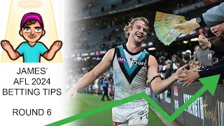 AFL Betting Tips  Round 6 2024 [upl. by Awe]