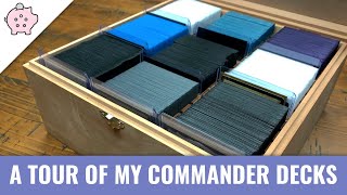 A Quick Tour of My Personal Commander Decks  EDH  Collection  Magic the Gathering  Commander [upl. by Gwendolen]