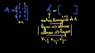 Matrice Transposée [upl. by Evangelina]