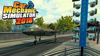 3000000 Fighter Jet Drag Race  Airplane Mechanic Simulator  Car Mechanic Simulator 2018 [upl. by Lorin]