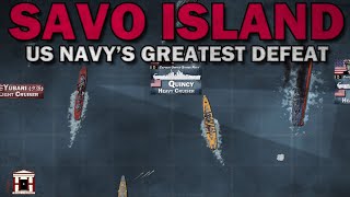 The US Navys Greatest Defeat The Battle of Savo Island 1942  Animated [upl. by Baalbeer]