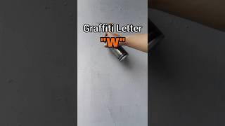 Graffiti Letter quotWquot graffiti art lettering drawing painting tutorial fyp [upl. by Roach]