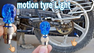 Led bike tyre light with motion sensor  how to install led bike tyre light [upl. by Aileme]