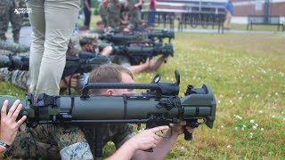 M3E1 MultiPurpose AntiArmor AntiPersonnel Weapon System MAAWS Training  Camp Geiger NC [upl. by Greenburg]