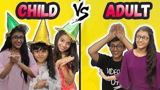 Birthday Party Child Vs Adult  SAMREEN ALI [upl. by Newol]